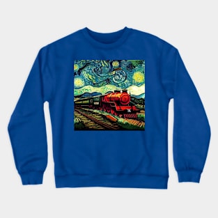 Starry Night Wizarding Express Train Crewneck Sweatshirt